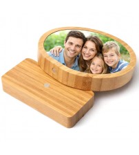 Снимка Върху Кръгла Бамбукова Плочка – Персонализиран Фото Панел