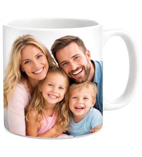 Бяла Чаша със Снимка и Надпис