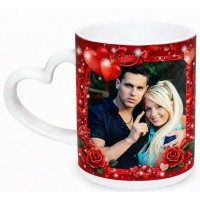 Чаша За Влюбени С Рамка И Снимка