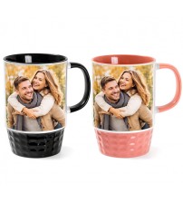 Персонализирана Фото Чаша С Цветна Вътрешност И Дръжка