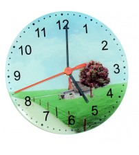 Стъклен Часовник със Снимка по Избор