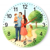 Стъклен часовник с една снимка