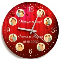 Дървен Часовник С 8 Снимки