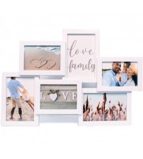 Мулти Фото Рамка – 6 Снимки – Бял / Черен / Винтидж Мулти Фото Рамка – 6 Снимки – Бял / Черен / Винтидж