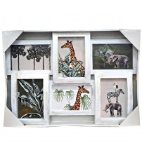 Мулти Фото Рамка – 6 Снимки – Бяла / Черна / Винтидж