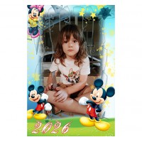 Джобно календарче с детски рамки и ламинат - 2026