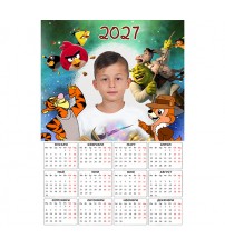 Детски фото календар 2027 с ваша снимка – уникален подарък за цялата година