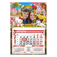 Детски работен календар 2027 със снимка – Hello Kitty, My Melody, Kuromi, Cinnamoroll и Pompompurin