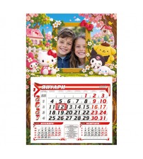Детски работен календар 2027 със снимка – Hello Kitty, My Melody, Kuromi, Cinnamoroll и Pompompurin