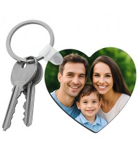 Дървен Сърцевиден Ключодържател Със Снимка Дървен Сърцевиден Ключодържател Със Снимка