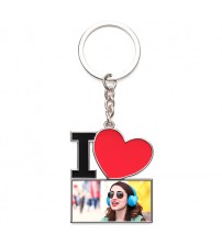 Ключодържател I Love Снимка – Метален Персонален Подарък Ключодържател I Love Снимка – Метален Персонален Подарък