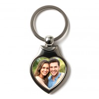 Метален Ключодържател Сърце със Снимка – Луксозен Персонален Подарък Метален Ключодържател Сърце със Снимка – Луксозен Персонален Подарък