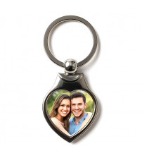 Метален Ключодържател Сърце със Снимка – Луксозен Персонален Подарък