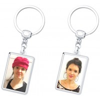 Метален Двулицев Ключодържател Със Снимки Метален Двулицев Ключодържател Със Снимки