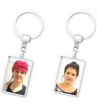 Метален Двулицев Ключодържател Със Снимки Метален Двулицев Ключодържател Със Снимки