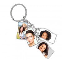 Метален Ключодържател За 4 Снимки Метален Ключодържател За 4 Снимки