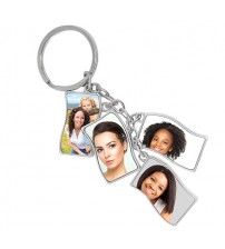 Метален Ключодържател За 4 Снимки Метален Ключодържател За 4 Снимки