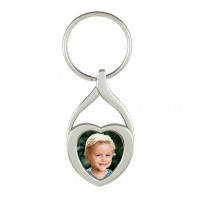 Метален Ключодържател Сърце Със Снимка По Избор Метален Ключодържател Сърце Със Снимка По Избор