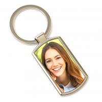 Метален Ключодържател Със Снимка – Правоъгълен Метален Ключодържател Със Снимка – Правоъгълен