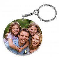 Кръгъл Полимерен Ключодържател Със Снимки