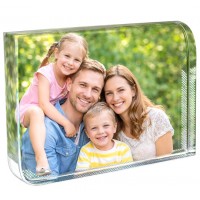 Персонализиран Фото Кристал Правоъгълен Със Заоблени Ръбове