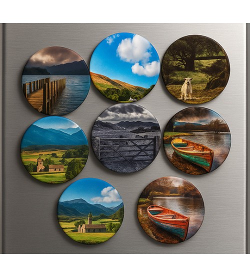 Дървен Кръгъл Магнит – Персонален Печат