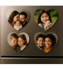 Алуминиев Фото Магнит със Снимка - Сърце Алуминиев Фото Магнит със Снимка - Сърце