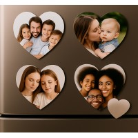 Фото Магнит Сърце – Персонален Магнит със Снимка