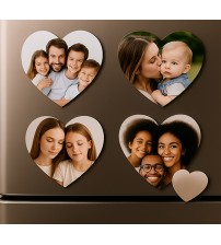 Фото Магнит Сърце – Персонален Магнит със Снимка Фото Магнит Сърце – Персонален Магнит със Снимка