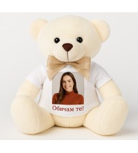 Плюшено Мече 15 Cm С Тениска И Снимка Плюшено Мече 15 Cm С Тениска И Снимка