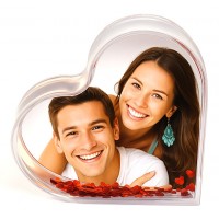 Сърцевидно Преспапие със Снимка