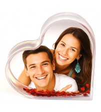 Сърцевидно Преспапие със Снимка Сърцевидно Преспапие със Снимка