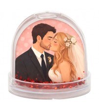 Куполно Преспапие със Снимка и Надпис Куполно Преспапие със Снимка и Надпис