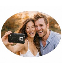 Фото Пъзел Овал Със Снимка 19×24 См – 45 Части