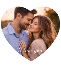 Фото Пъзел Сърце Със Снимка 20×20 См – 75 Части