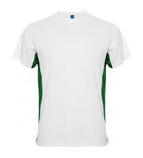 Бяла Тениска със Зелен Подръкав