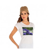 Бяла Дамска Тениска със Снимка Бяла Дамска Тениска със Снимка