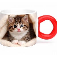 Керамична Чаша За Сублимация С Дръжка Поничка