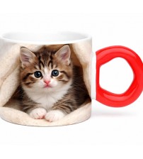 Керамична Чаша За Сублимация С Дръжка Поничка