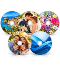 Печат върху CD и DVD дискове със снимка, текст или лого