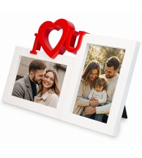 Двойна рамка I Love You за 2 снимки 10×15 см | FotoPodarak Двойна рамка I Love You за 2 снимки 10×15 см | FotoPodarak