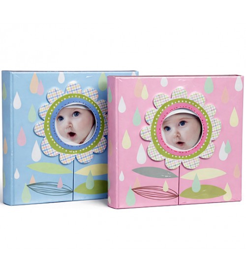 Бебешки Фото Албум За 200 Снимки 22x22 См С Джобове Baby Flowers