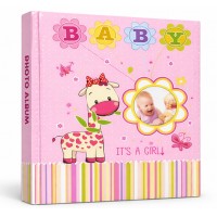 Бебешки Фото Албум За 200 Снимки Baby It’s A Girl 22 Х 22 См