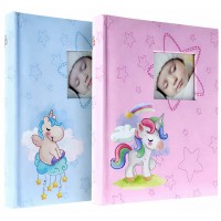 Бебешки Фото Албум За 200 Снимки С Еднорог 19 Х 25 См