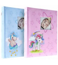 Бебешки Фото Албум За 200 Снимки С Еднорог 19 Х 25 См