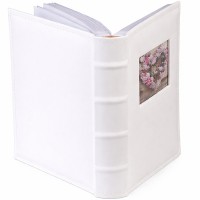 Бял Фото Албум С Прозорче За Снимка За 200 Снимки