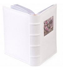 Бял Фото Албум С Прозорче За Снимка За 200 Снимки