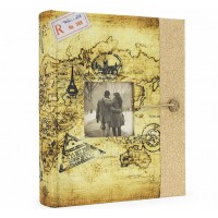 Фото Албум С Винтидж Пътешественически Дизайн За 200 Снимки 10x15 См