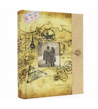 Фото Албум С Винтидж Пътешественически Дизайн За 200 Снимки 10x15 См Фото Албум С Винтидж Пътешественически Дизайн За 200 Снимки 10x15 См