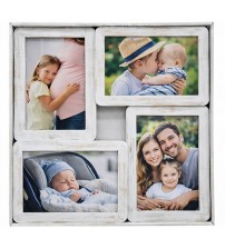 Колаж Фото Рамка За 4 Снимки Бяла И Винтидж
